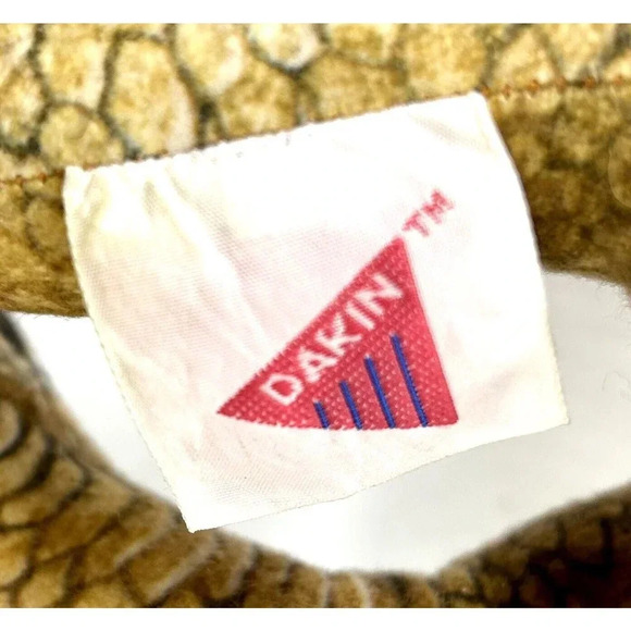 Vtg 92 Dakin Plush Dinosaur Velociraptor & Plush Dilophosaurus Jurassic Park - Picture 8 of 10